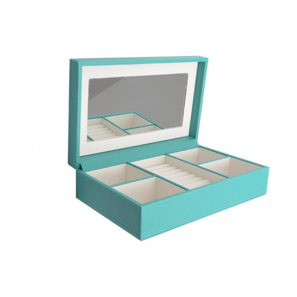 Jewellery box Zelda, blue, 26x16x7.5cm