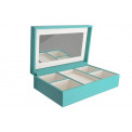 Jewellery box Zelda, blue, 26x16x7.5cm