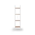 Shelf Harvik, white/oak color, MDF/steel, H148x34x32cm