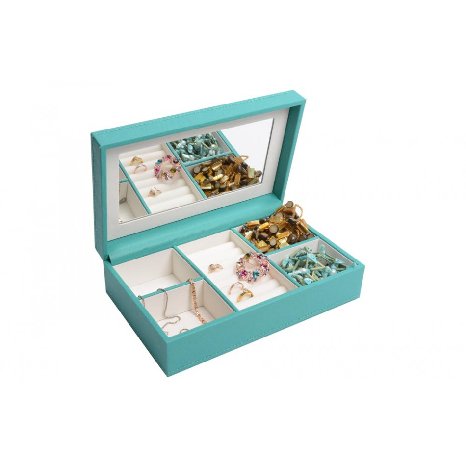 Jewellery box Zelda, blue, 26x16x7.5cm