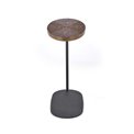 Side table Helphi, walnut/black color, H58x48x26cm