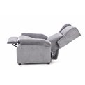 Recliner Haustin, grey, H107-83x75x92-160cm, seat H45cm