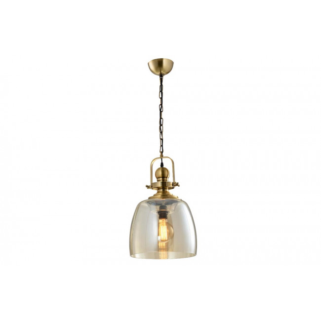 Pendant lamp Rigo, brass color, H-58-153cm, Ø-30cm, E27 60W