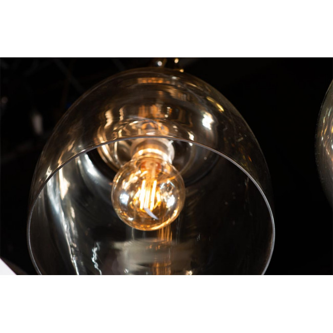 Pendant lamp Rigo, brass color, H-58-153cm, Ø-30cm, E27 60W