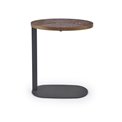 Side table Helphi, walnut/black color, H58x48x26cm