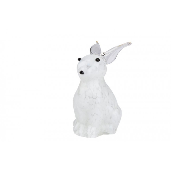 Декоративная фигурка Кролик, 9x7x12см, стекло