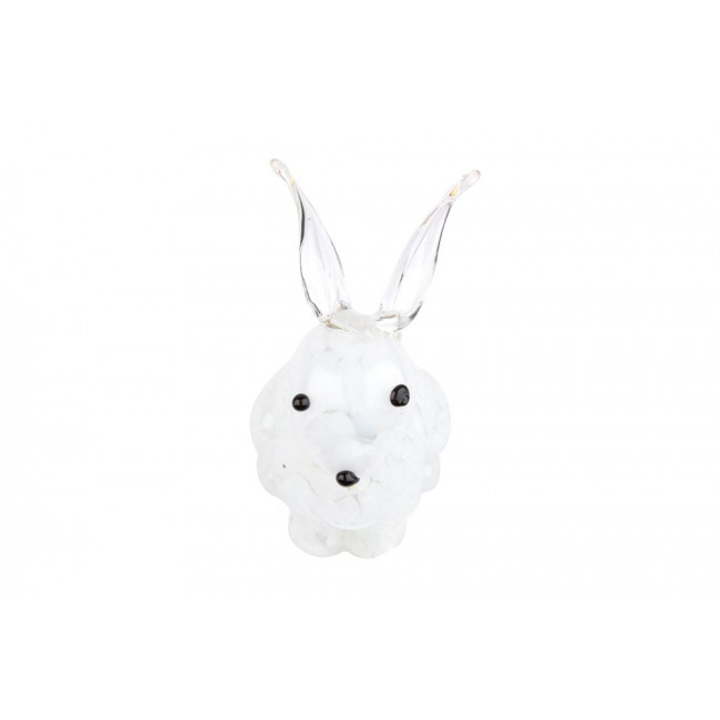 Decorative figurine Rabbit, 9x7x12cm, glass