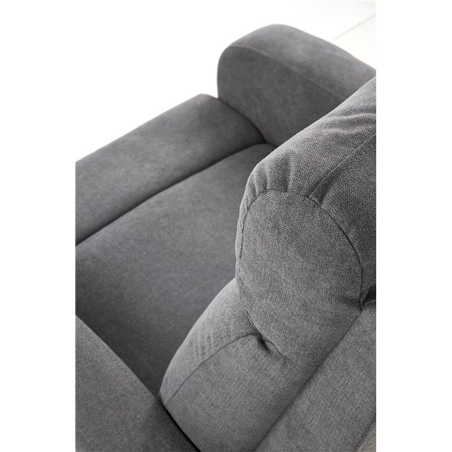 Recliner Holslo-1, dark grey, W95-158x100cm, H75cm, seat H49cm