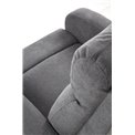 Recliner Holslo-1, dark grey, W95-158x100cm, H75cm, seat H49cm
