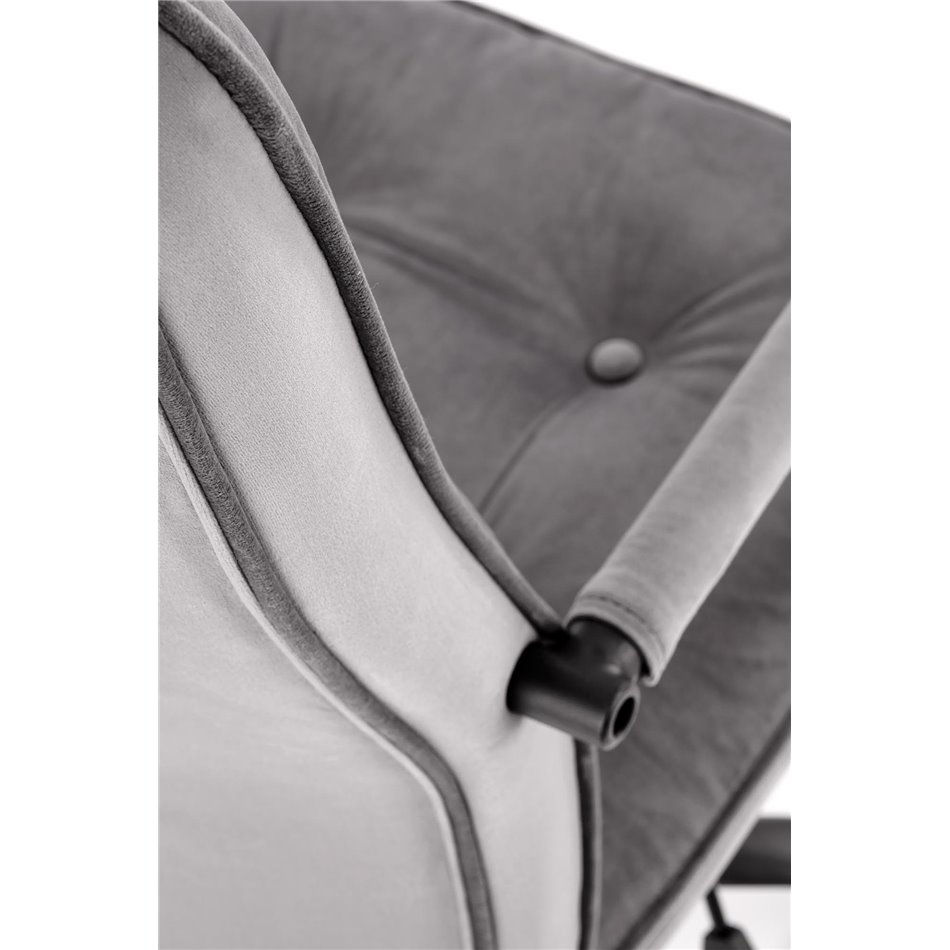 Office chair Holinn, grey, H102-110x54x57cm, seat H44-52cm