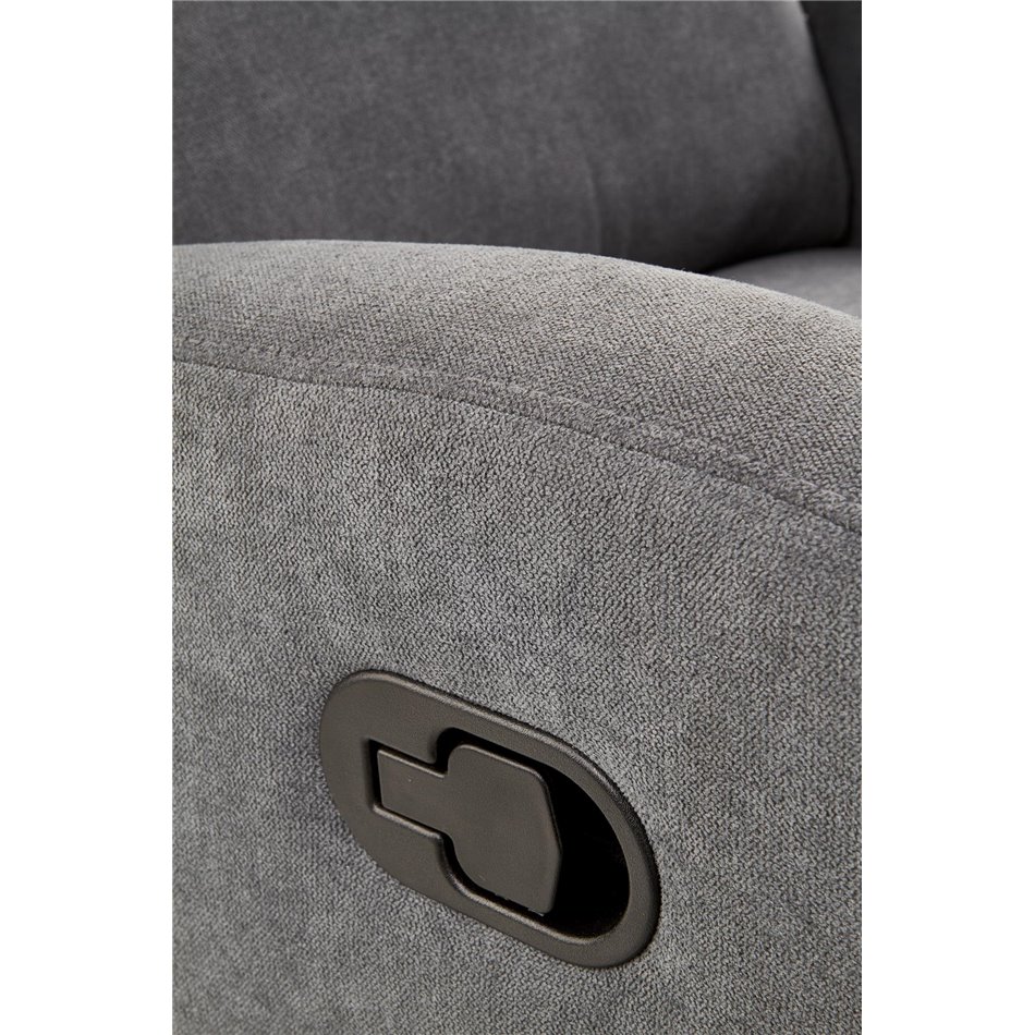 Recliner Holslo-1, dark grey, W95-158x100cm, H75cm, seat H49cm