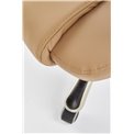 Office chair Hesmond, beige eco leather, H112-119x67x70cm