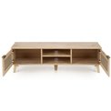 TV table Horeno, oak/black color, MDF, H45x150x40cm