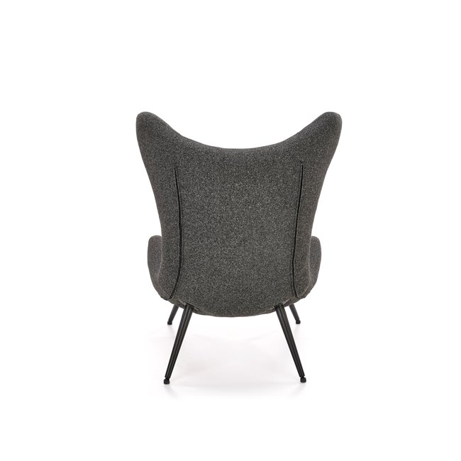 Armchair Hatlantis, anthracite/black, H106x77x80cm, seat H41cm