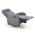 Recliner Holslo-1, dark grey, W95-158x100cm, H75cm, seat H49cm