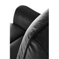 Electric recliner Hemiro, black velvet, USB charging socket, W90-170x80cm, H92-108cm, seat H46cm
