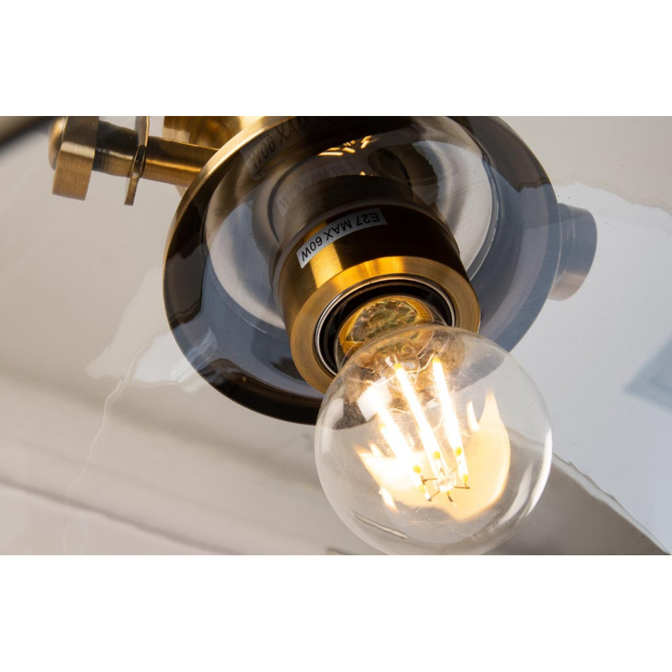 Подвесной светильник Raiders, бронзовый цвет, H-57-152cm, D-39cm, E27 60W