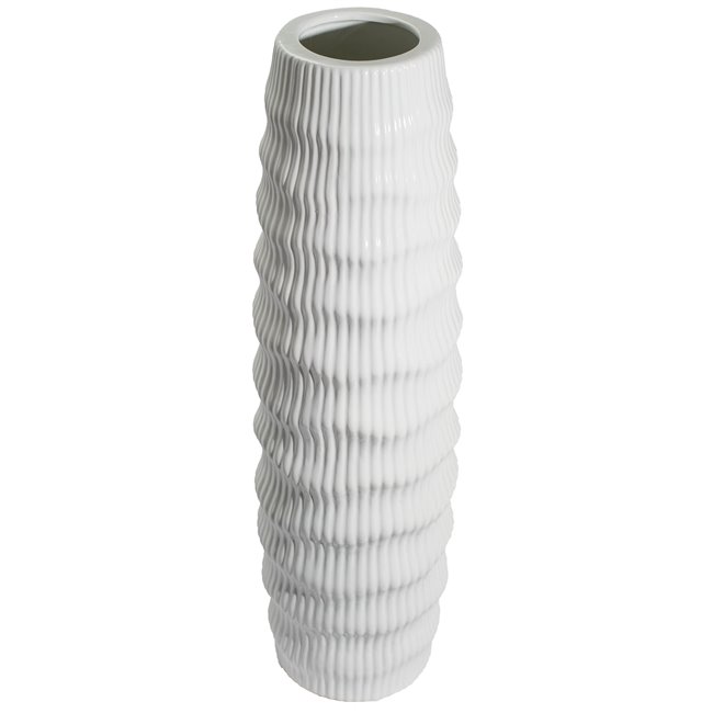 Vase Gavardo white, 13.5x46cm