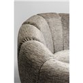 Swivel armchair Fiori, rotatable, gray color, H73x89x88cm, seat height 43cm