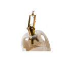 Pendant lamp Rigo, brass color, E27 3x60W, H65-160cm, D48cm