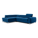 Corner sofa Elaurence L, Monolith 77, blue, H92x278x205cm