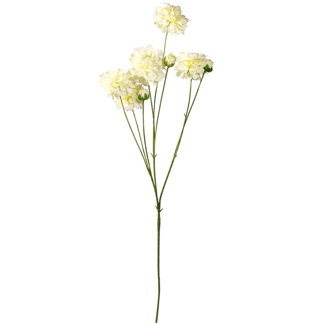 Декоративнй цветок Dahlia White, белый, H90cm