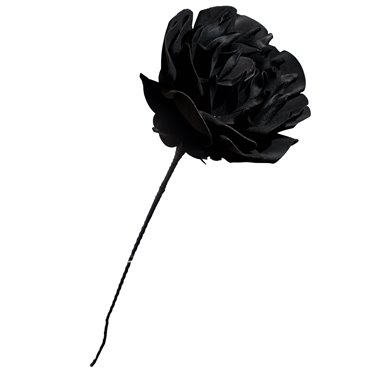 Декоративнй цветок Villiage rose, черный, H101cm