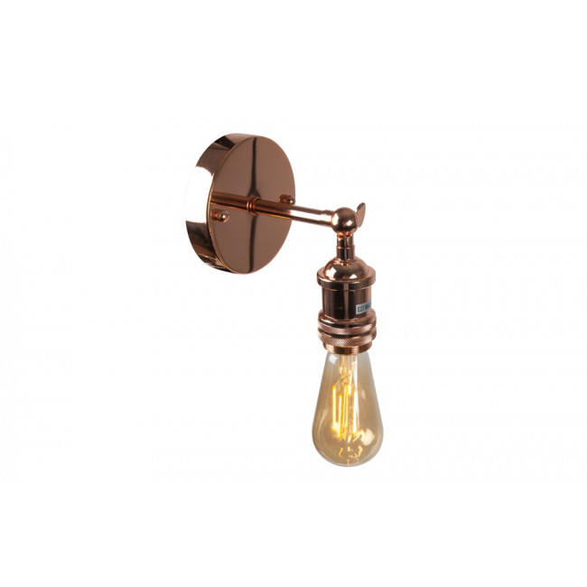 Wall lamp Restyler, rose gold color, E27 60W, H16x15x11.5cm