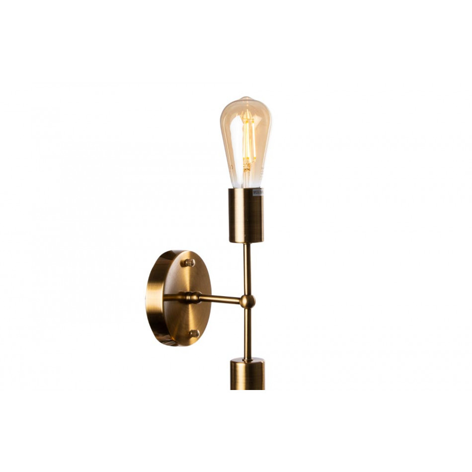 Wall lamp Reba, E27 2x60W  bronze color, 7x14x27cm