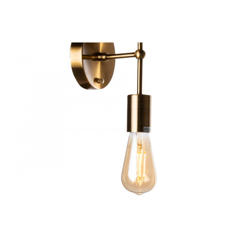 Wall lamp Reba, E27 2x60W  bronze color, 7x14x27cm