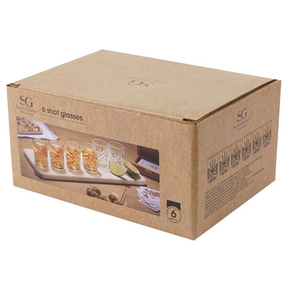 Glasses set Shooter, 6pcs, H5.5xD5cm, 50ml