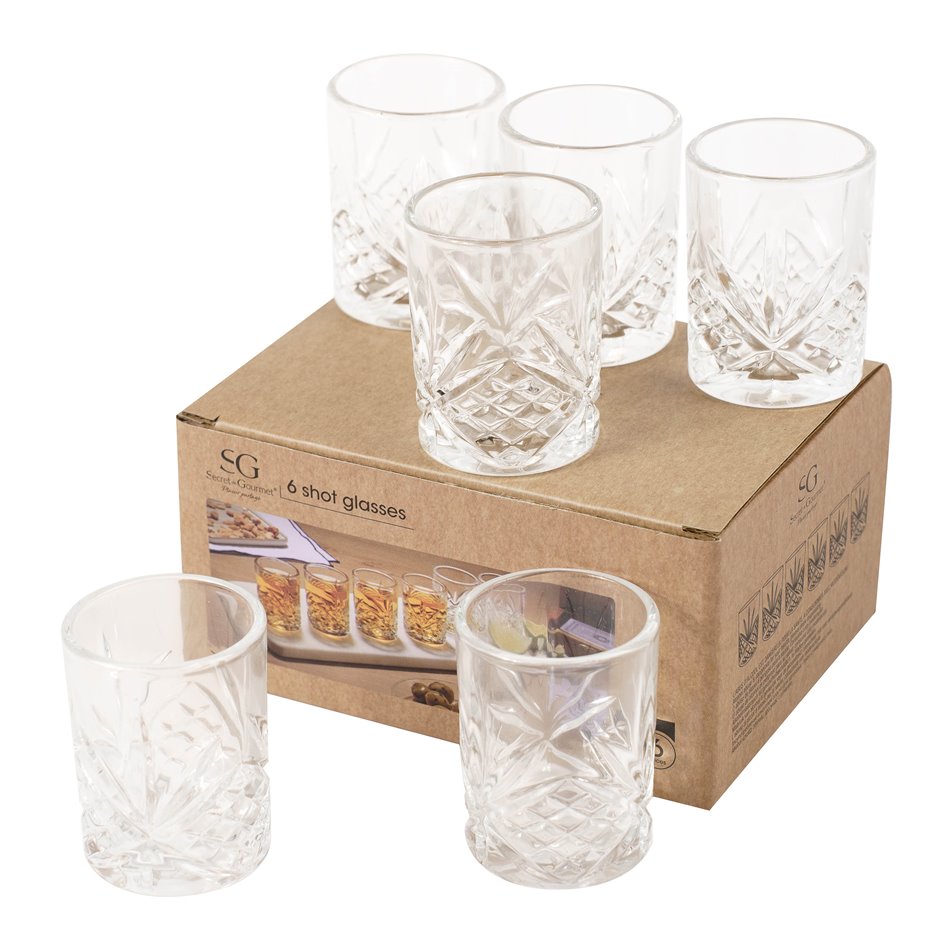 Glasses set Shooter, 6pcs, H5.5xD5cm, 50ml