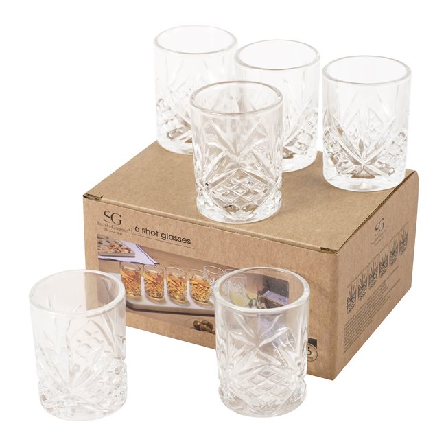 Glasses set Shooter, 6pcs, H5.5xD5cm, 50ml