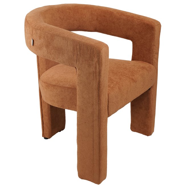 Акцентное кресло Mailly 23, оранжевый цвет, H75x65x57см, высота сиденья 47.5см