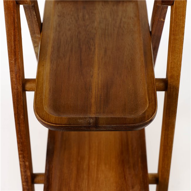 3 Tier Acacia wood serving stand, H39.5x17.2x38.5ccm