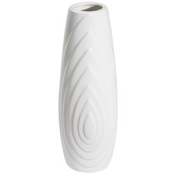 Vase Gazzano white, shiny, H35.5xD13cm