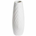 Vase Gazzano white, shiny, H35.5xD13cm