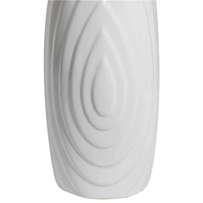 Vase Gazzano white, shiny, H35.5xD13cm