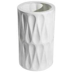 Vase Geitrude white, shiny, H40xD15.5cm