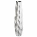 Vase Grettija white,shiny, H78xD19.5cm