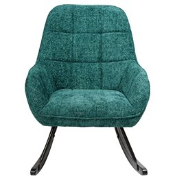 Rocking chair Alberta, turquoise, 67.5x94x106cm
