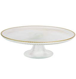 Cake plate Mirol, Shiny, Clear glass