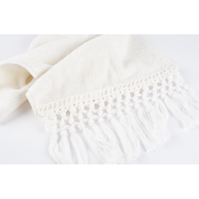 Cotton towel 30x50cm, cream 450g/m2