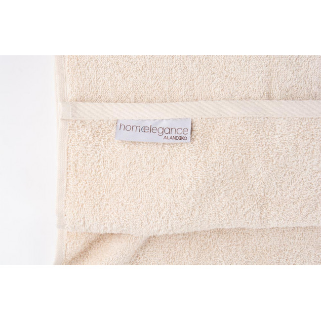 Cotton towel 70x140cm, beige 450g/m2