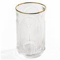 Cocktail glass Senne with gold rim, 420ml, H13.5cm, D7.9cm