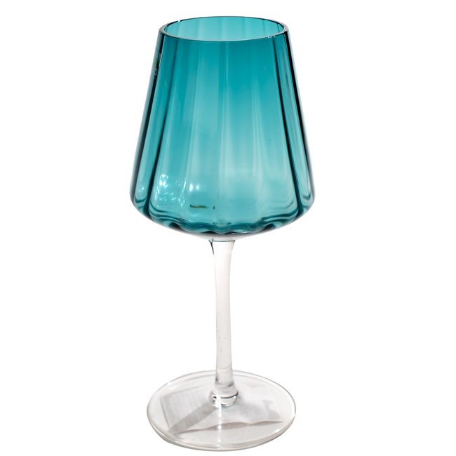 Wine glass Senise, blue, 470ml, H21cm, D9.5cm
