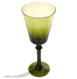 Wine glass Sepino, green, 220ml, H22cm, D9cm