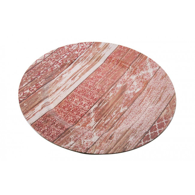 Сервировочная тарелка, коричневая, D33cm