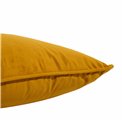 Decorative pillowcase Riviera, mustard, with trim, 45x45cm