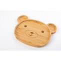 Bamboo plate Bear, 21x16cm